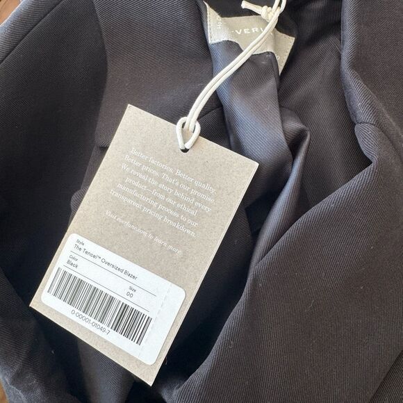 $198 Everlane The Oversized Blazer in Buttersmooth size 00 m8 - Picture 7 of 8